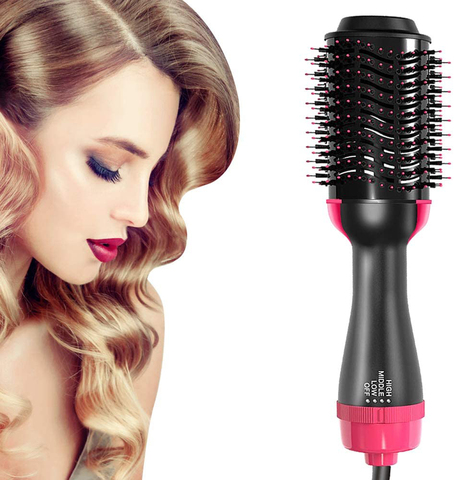 3 IN 1 One Step Hair Dryer Volumizer Electric Blow Dryer Hot Air Brush Hair Straightener Curler Comb Hair Dryer And Styler ► Photo 1/6
