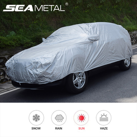 Exterior Car Cover Outdoor Protection Full Car Covers Snow Cover Sunshade Waterproof Dustproof Universal for Hatchback Sedan SUV ► Photo 1/6