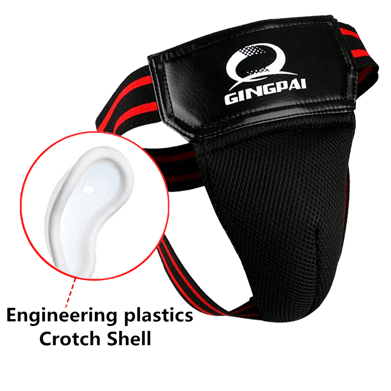 Groin Protector for Men and Women Crotch Protector for Karate and Sanda Taekwondo and MMA Fighting for Boxing GINGPAI Boxing MMA Training Muay Thai Groin Protector