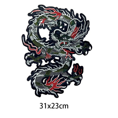 High Quality Chinese Dragon Embroidered Patches Creative Sewing On Dragon Applique Handmade DIY Clothes Sewing On Accessories ► Photo 1/6