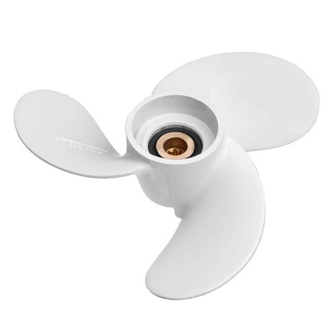 6L5-45943-00-EL Aluminum Alloy Marine Boat Outboard Propeller 7 1/4 x 6 for Yamaha 2.5-3Hp 9 Spline Tooth 3 Blades R Rotation Wh ► Photo 1/6