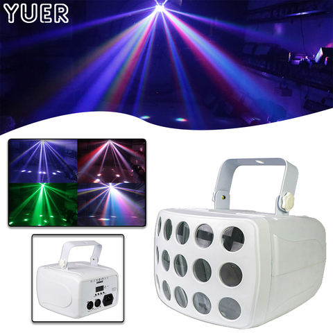 LED Remote Control DMX RGBW Beam Strobe Effect Disco DJ Beam Stage Lighting Effect Disco Bar Light Wedding Butterfly Par Light ► Photo 1/6