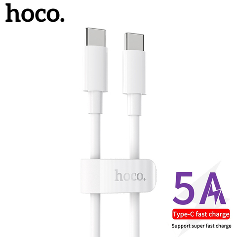 Hoco 100W USB TypeC To Type C Cable Fast Charging For Xiaomi 11 Data Transmission Quick Charge 5A Mobile Phone Cable For MacBook ► Photo 1/6