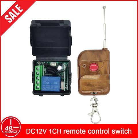 433 Mhz Universal Wireless Remote Control Switch DC 12V 1CH Relay Receiver Module and RF Transmitter Electronic Lock  Diy ► Photo 1/6