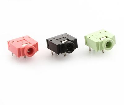 10Pcs PJ-307 PJ307 3.5mm Stereo Jack Socket Audio Jack Connector PCB 3F07 -5PIN Green / Pink / Black ► Photo 1/2