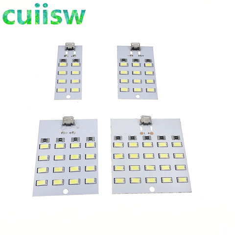 high quality 5730 smd 5V 430mA~470mA White Mirco Usb 5730 LED lighting panel USB mobile light Emergency light night light ► Photo 1/6