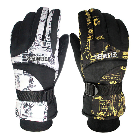 Winter Warm Windproof Ski Gloves Outdoor Sports Comfortable Men or Women Snowboard Gloves or Skiing Gloves ► Photo 1/6