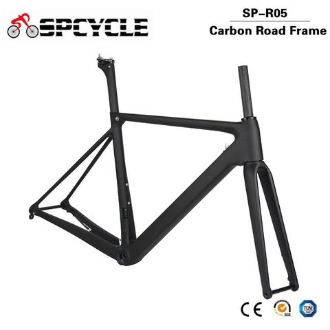 Spcycle Carbon Road Bike Frame Disc Brake BB86 Racing Bicycle Frame Carbon Di2/Mechanical Super Light 1000g Road Bike Frame ► Photo 1/6