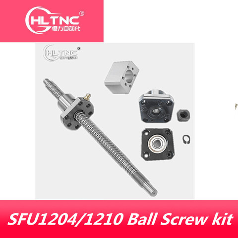 2022 promotion high quality  C7 ball screw SFU1204/1210 with BK/BF10 7004/6004 end machined +nut housing+BKBF10+coupler For CNC ► Photo 1/4