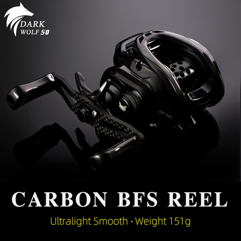 TSURINOYA DARK WOLF 50 BFS baitcaster 151g Carbon Saltwater Smooth  Ultralight Fishing baitcasting reel for perch tilapia trout - Price history  & Review, AliExpress Seller - LT Fishing Store