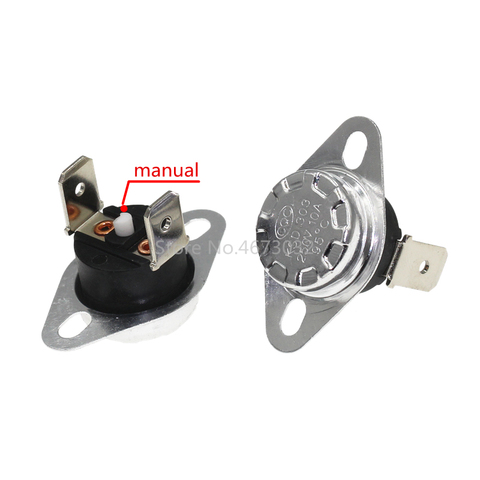 1Pcs KSD301/KSD303 Manual reset Thermostat Normally closed (NC) Temperature switch Temperature control ► Photo 1/3