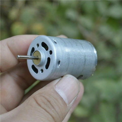 DC 3V 3.7V 5V 6V 7.4V 17800RPM High Speed Mini 27.5mm Round RS-380 DC Motor Micro Carbon brush Electric Engine 2.3mm Dia Shaft ► Photo 1/6