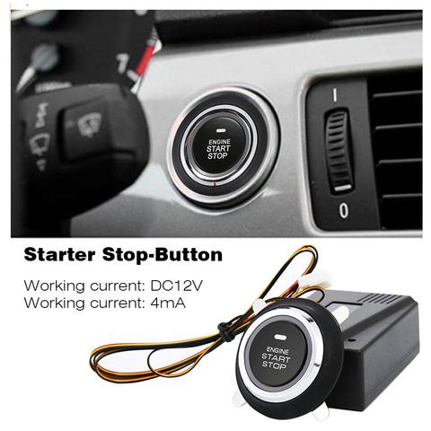 Car Start Stop Engine System Keyless Entry System Start Stop Button Push To Start Engine Auto Start Ignition Button For Car ► Photo 1/6