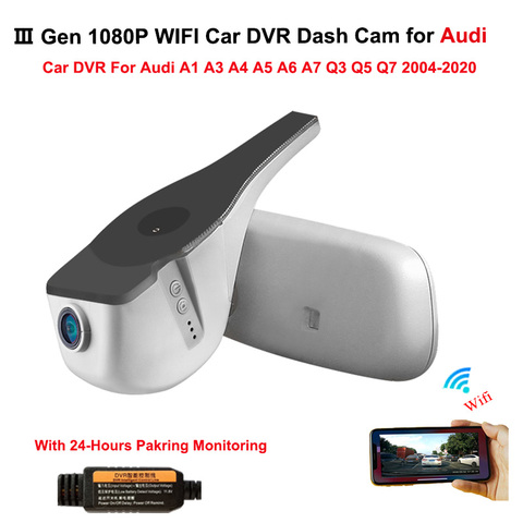 Hidden Wifi 24H Car Dvr Dash Cam Camera for Audi a1 a3 a4 a5 a6 a7 a8 q3 q5 q7 rs3 rs4 rs5 rs7 tt b5 b6 b7 b8 b9 8v c5 c6 c7 8p ► Photo 1/6
