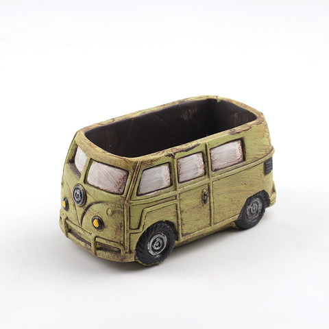 Cute Car Concrete Planter Mold Silicone Flowerpot Mould Handmade Cement Home Decoration Tool ► Photo 1/6