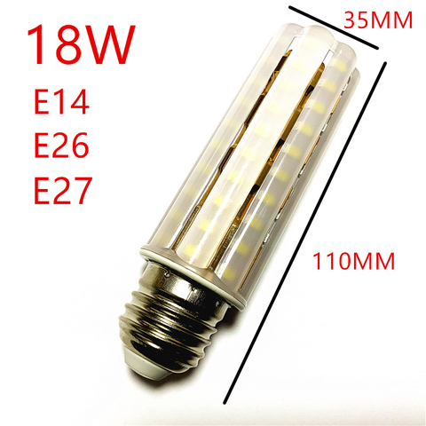 New 12W 16W 18W 220V/AC Light Bulb E14 E27 LED Double Color Lamp SMD2835  Corn Bulb Light Bulb Corn Light chandelier  warm white ► Photo 1/3