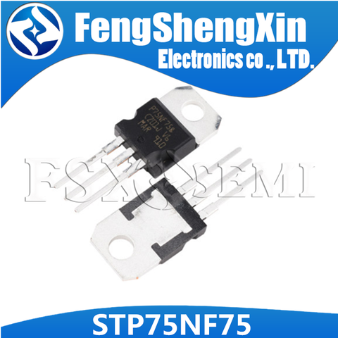 10pcs/lot STP75NF75 TO-220 P75NF75 75N75 MOSFET Transistor ► Photo 1/4