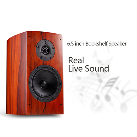 HAAFEE High resolution bookshelf speakers High quality solid wood speakers ► Photo 1/6