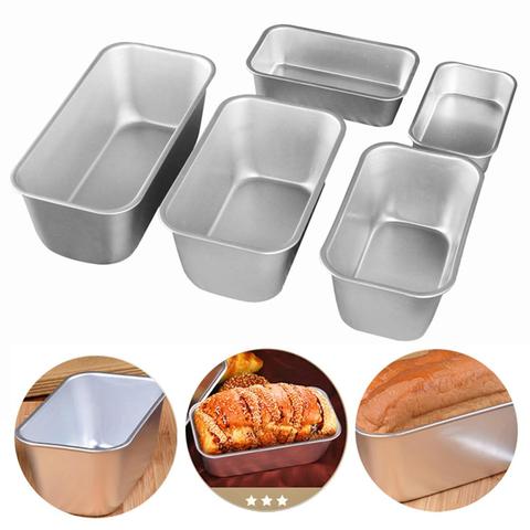 Aluminum Alloy Non-Stick Brownie Cheese Cake Toast Mold Bread Loaf Pan Baking Pans Dishes Kitchen Baking Tool ► Photo 1/6