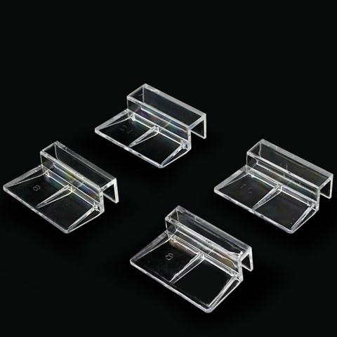 4pcs/lot Acrylic Fish Tank Lid Cover Support Holder Bracket Clip Aquarium Top Cover Bracket Aquarium Cap Support Rack ► Photo 1/6