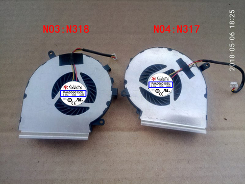 fan for MSI GE72 GE62 PE60 PE70 GL62 GL72 GP62 6QG MS-1794 MS-1795 GE72VR GP72VR 6RF 7RF PAAD06015SL N317 N318 N371 N372 N389 ► Photo 1/4