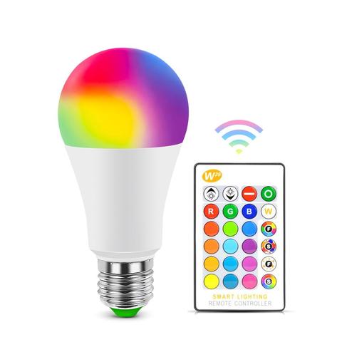 Jet kruipen bunker E27 Bluetooth RGB LED Bulb Lamp E14 LED Lamp With IR Remote Control Light  Bulb Indoor Home Decor Smart IC Lighting Lamp - Price history & Review |  AliExpress Seller - Mannanov