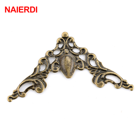 NAIERDI 30PCS Box Corner Brackets 40mm Antique Decorative Protector For Notebook Cover For Menus Photo Frame Furniture Hardware ► Photo 1/6