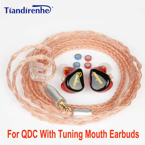 NEW with Tuning Mouth HIFI Earphones IEM 0.78 Resin Earbuds  Dynamic Headset DJ Stage Sports Single Crystal Copper Upgrade Cable ► Photo 1/6