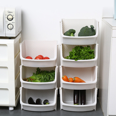Home Storage Basket Kitchen Multifunctional Storage Rack Under