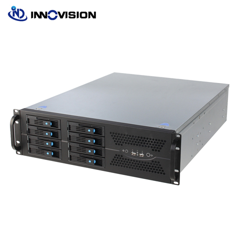 19 inches 3U 8HDD bays rack-mount hot-swapped server storage case for big data support ATX motherboard ► Photo 1/6