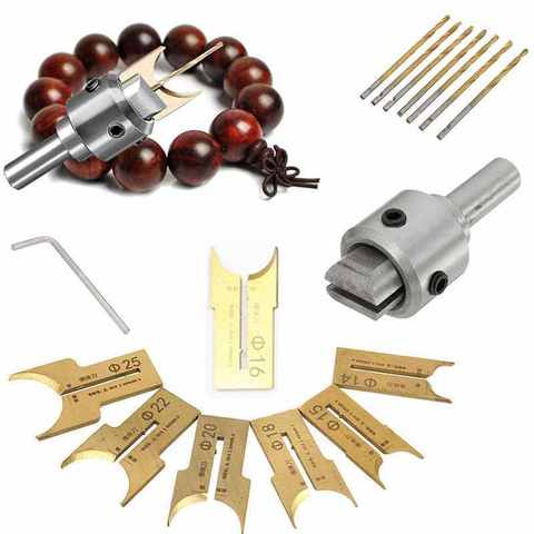 Premium Beads Drill Bit Carbide Ball Blade Woodworking Milling Cutter Molding Tool Beads Router Bit Drills Bit Set ► Photo 1/6