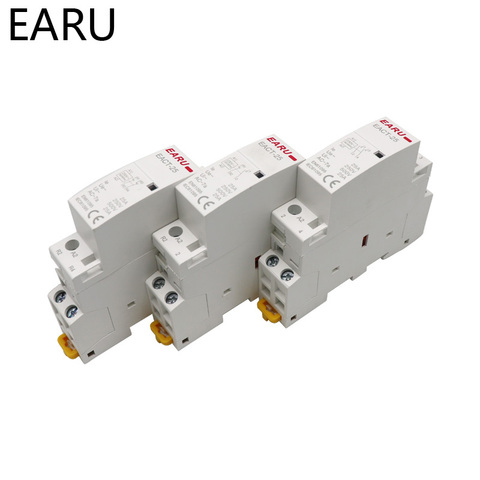 2P 16A 20A 25A 1NO 1NC 2NO 2NC AC 220V 230V 50/60Hz Din Rail Mounted Household Modular AC Contactor for Smart Home House Hotel ► Photo 1/6