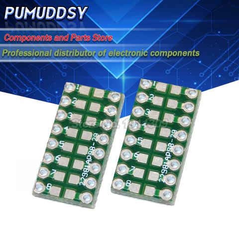 10pcs 0805 0603 0402 to DIP Transfer Board DIP Pin Board Pitch Adapter keysets ► Photo 1/1