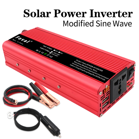 Car Power Inverter Dual USB 4000w 5000w 6000W DC 12V to AC 220V Portable  Charger Converter Adapter Modified Sine Wave for home - Price history &  Review