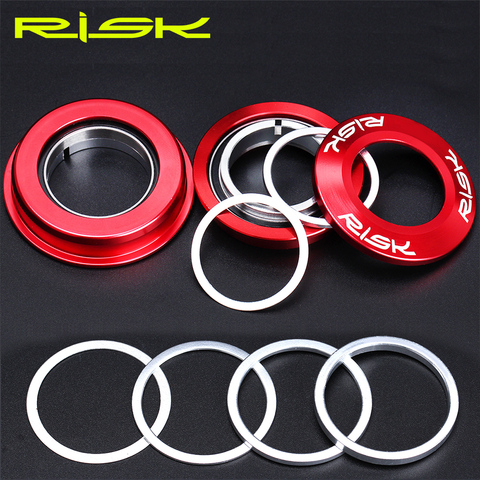 RISK Bicycle Fork Washer Bike headset Adjusting Washer Headset Fine-tune Cover Fine Tuning Gasket 0.3/1/2/3mm Spacer Fork Gap ► Photo 1/6