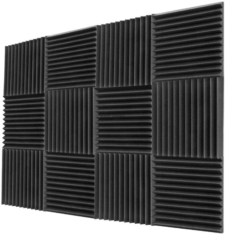 12PCS 300x300x25mm Acoustic Foam Sound Insulation Panels for KTV Bar Soundproofing Studio Wedges Sound Proof Wall Panels Espuma ► Photo 1/6