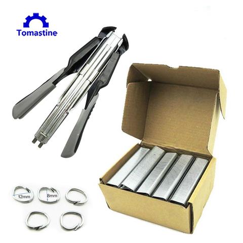 Labor-Saving Hog Ring Pliers and 2500 pcs C Type Nails Animal Wire Cage Clamp Hand Tools for Poultry Chicken Pig Bird Pet Cage ► Photo 1/6