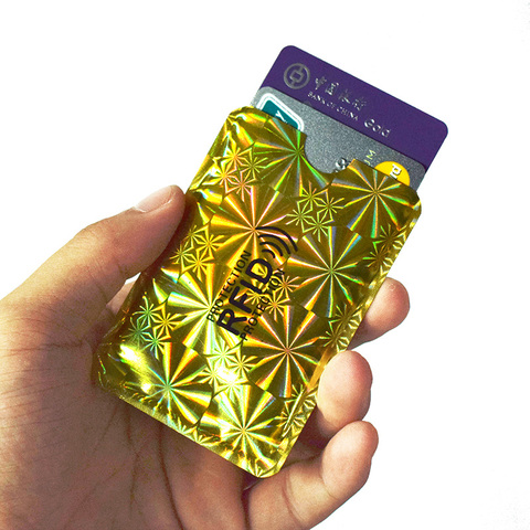 Aluminum NFC RFID Blocking Credit Card Sleeves ID Card Protector for ATM Card, Metro, Debit, Identity Theft Protect Case ► Photo 1/6