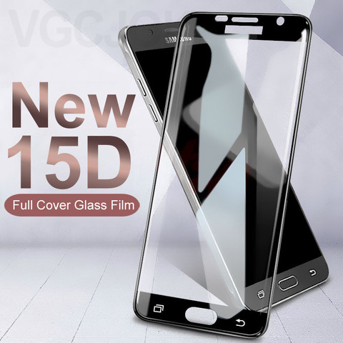 15D Protective Glass on the For Samsung Galaxy S7 A3 A5 A7 2017 J3 J5 J7 2016 2017 Version Tempered Screen Protector Glass Film ► Photo 1/6