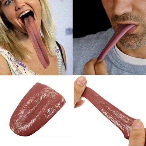Halloween Harmless Realistic Fake Tongue Magic Trick Joke Prank Horrible Stretchable Prop ► Photo 1/6