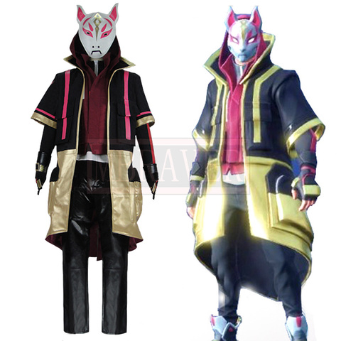 Battle Royale Season 5 Drift Skins Black Fox Cosplay Costume Custom Made Free Shipping ► Photo 1/6