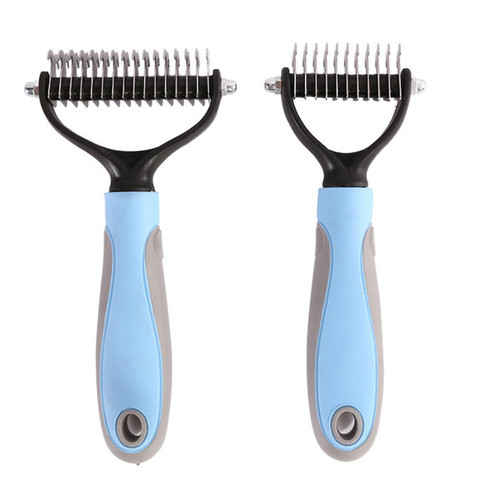 Manufacturer Pet Comb Double-sided Cleaning Beauty Pet Open Knot Comb Dog Comb Cleaning Supplies Slicker Brush for Dogs ► Photo 1/6