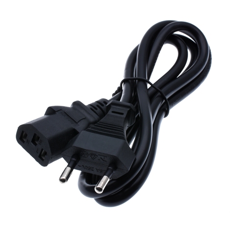 EU Euro 2-prong AC power cord cable lead EU CEE716P to IEC 320 C13 for Laptop Charger Power Cords 1000W ► Photo 1/3