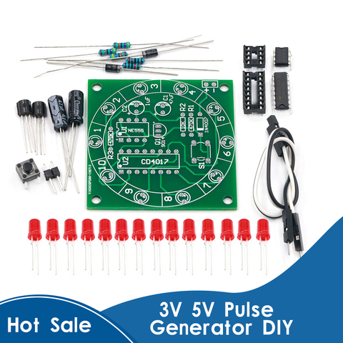 Lucky Rotary Suite Electronic Suite Turntable CD4017 NE555 Self LED Light Kits Production Parts Module 3V 5V Pulse Generator DIY ► Photo 1/6