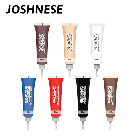 JOSHNESE Car Seat Leather Repair Agent Vinyl Repair Kit Car Instrument Panels Sofas Coats Repair Gel 7Color Leather Repair Gel ► Photo 1/6