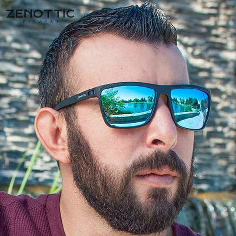 ZENOTTIC Ultralight Polarized Sunglasses Men TR90 Frame UV400 Protection Driving Goggle Square Style Sun Glasses Gafas De Sol ► Photo 1/6