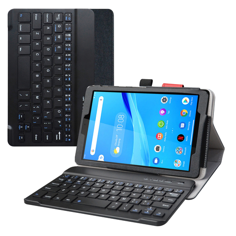 New Removable Bluetooth Keyboard Leather Case Cover For 8