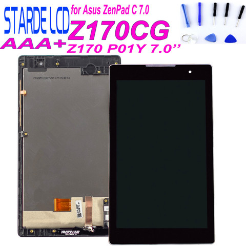 For Asus Zenpad C 7.0 Z170CG P01Y Z170 LCD Display Touch Screen Digitizer Assembly with Frame Free Tools Include ► Photo 1/6