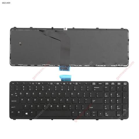 Laptop keyboard replacement notebook computer for HP ZBook 15 17 G1 G2 BLACK FRAME BLACK OEM ► Photo 1/1