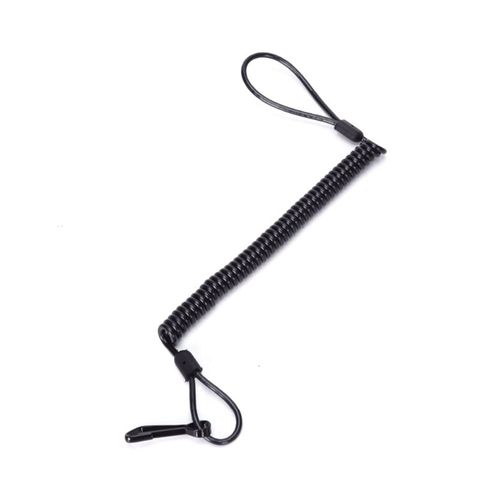 1 Pc Outdoor Tactic Spring Lanyard Elastic Retractable Anti-lost Waist Hanging Retention Rope Police Pistols Gun Rifle Sling ► Photo 1/6